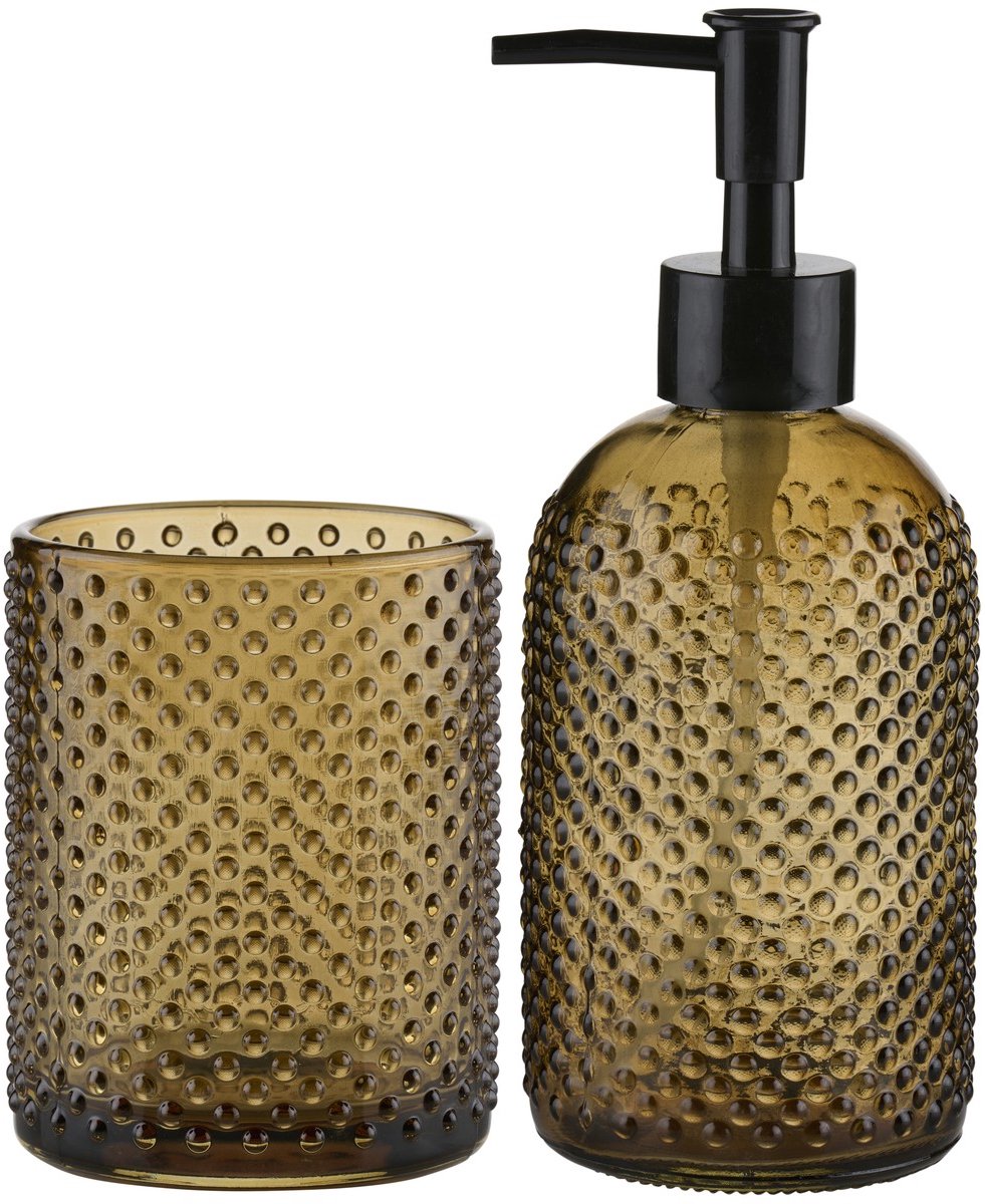 Soap dispenser and tumbler set
