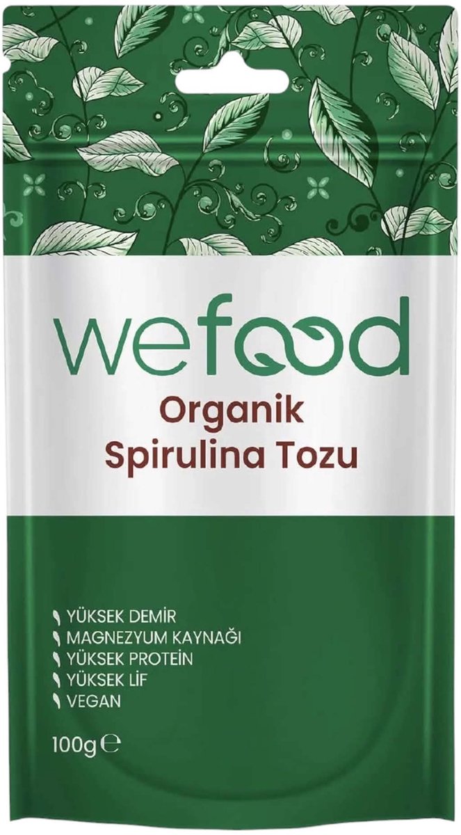 Wefood Spirulina Poeder – 100% Spirulina – Vegan – Eiwitrijk & Vezelrijk – 100 g