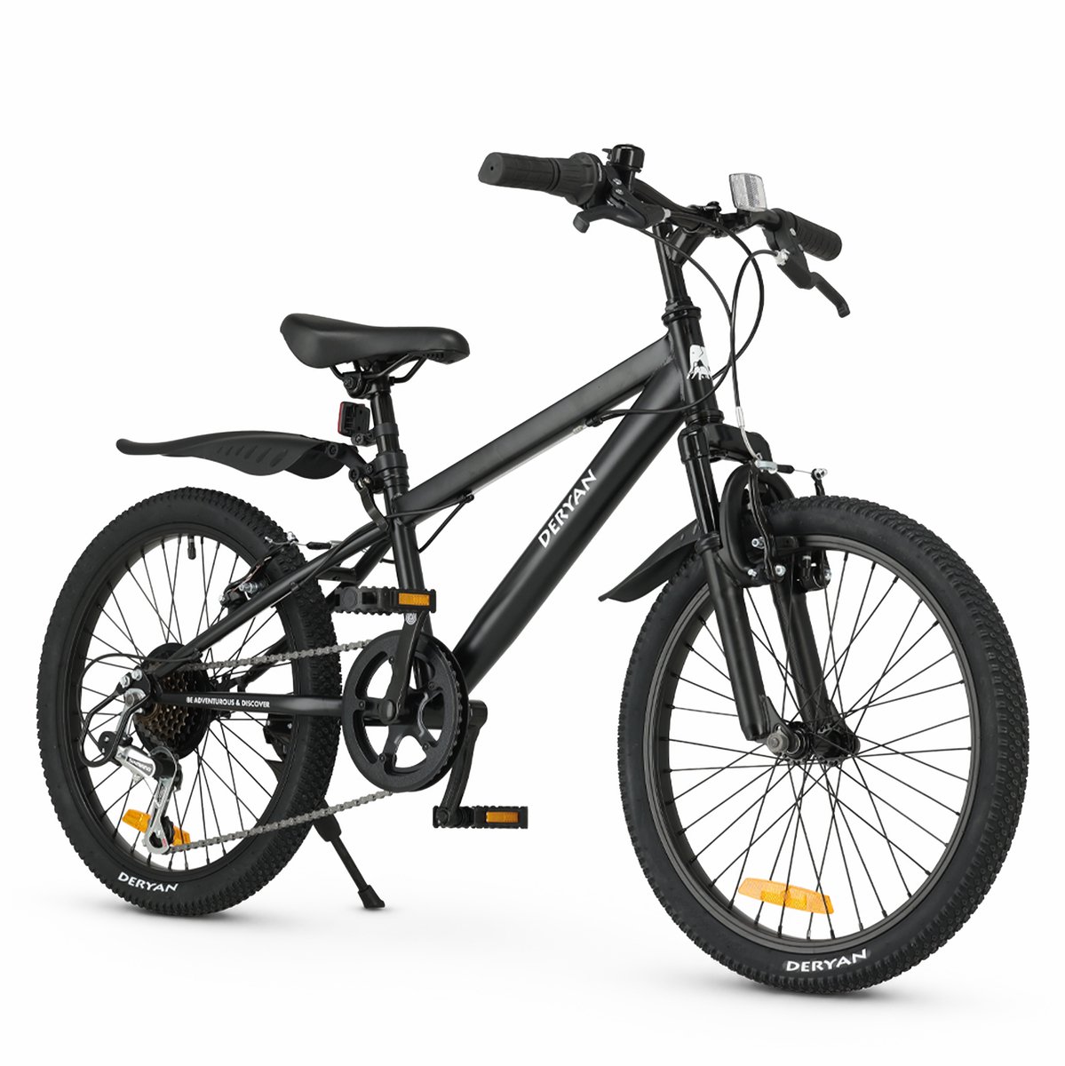 Deryan Kinder Mountainbike 20 Inch - Verstelbaar - Zwart