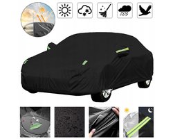 Waterdichte Autohoes Voor Sedan - UV-Werend Stofwerend Krasbestendig Ademend Lichtgewicht En Draagbaar - 530x200x150cm - Gemakkelijk Schoon Te Maken En Op Te Bergen - Zwart