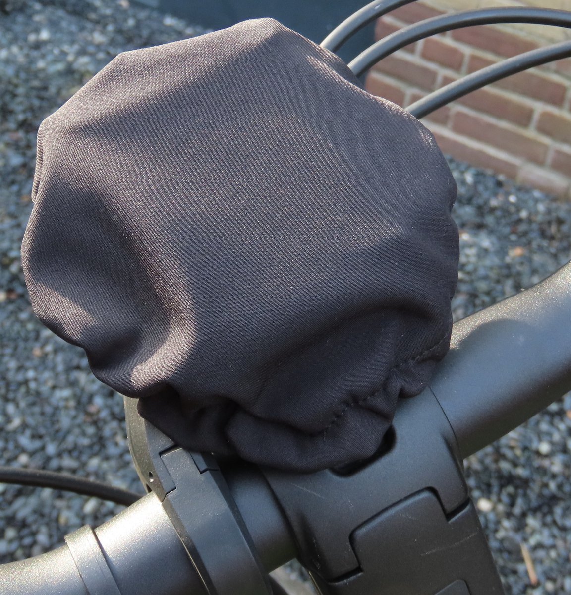 Ebike hoesje display vast G Zwart softshell