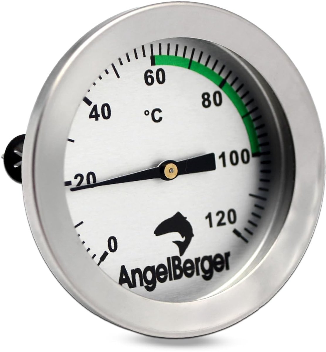 Rookthermometer voor Rookoven - Zilver - 0-120 °C - Roestvrij Staal - Voor Roken van Vlees en Vis