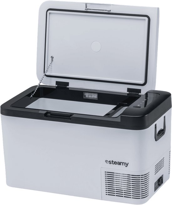 Steamy-E Single Zone Elektrische Compressor Koelbox - 26 Liter - 12V en 230V - voor auto en camping - Wit van Merkloos — afbeelding 4