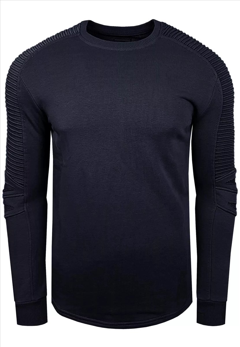 RustyNeal - Heren Trui - Marine - Longsleeve - Modernfit