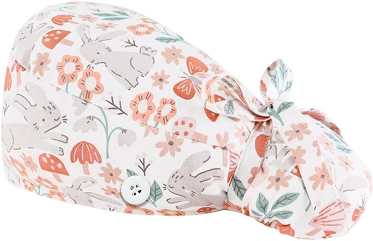 Surgical Hoedjes voor Vrouwen met Lang Haar, Comfortabele Stoffen Caps en Medische Accessoires voor Verpleegkundigen