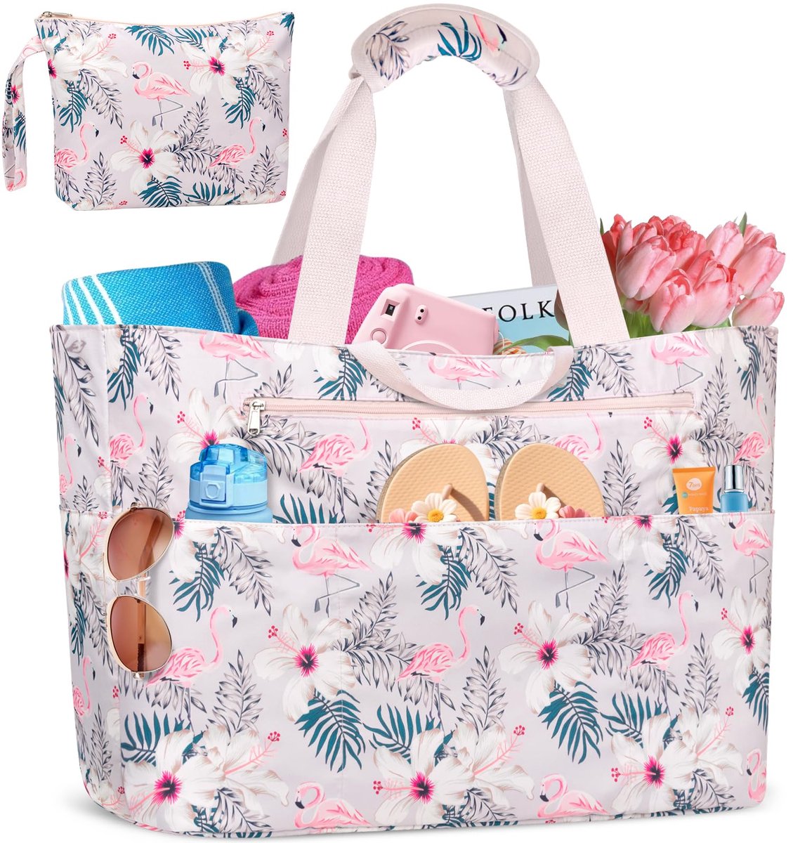 Strandtas XXL - Waterdicht - 50L - Met 14 Vakken - Perfect voor Reizen - ShopVlot
