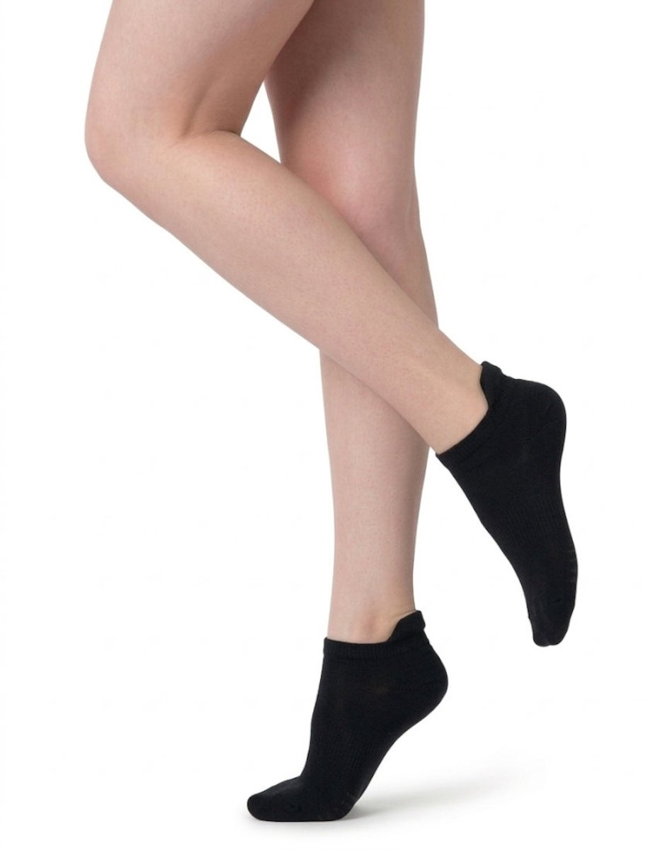 Topsocks dames sneakersokken plush 2-pack - zwart