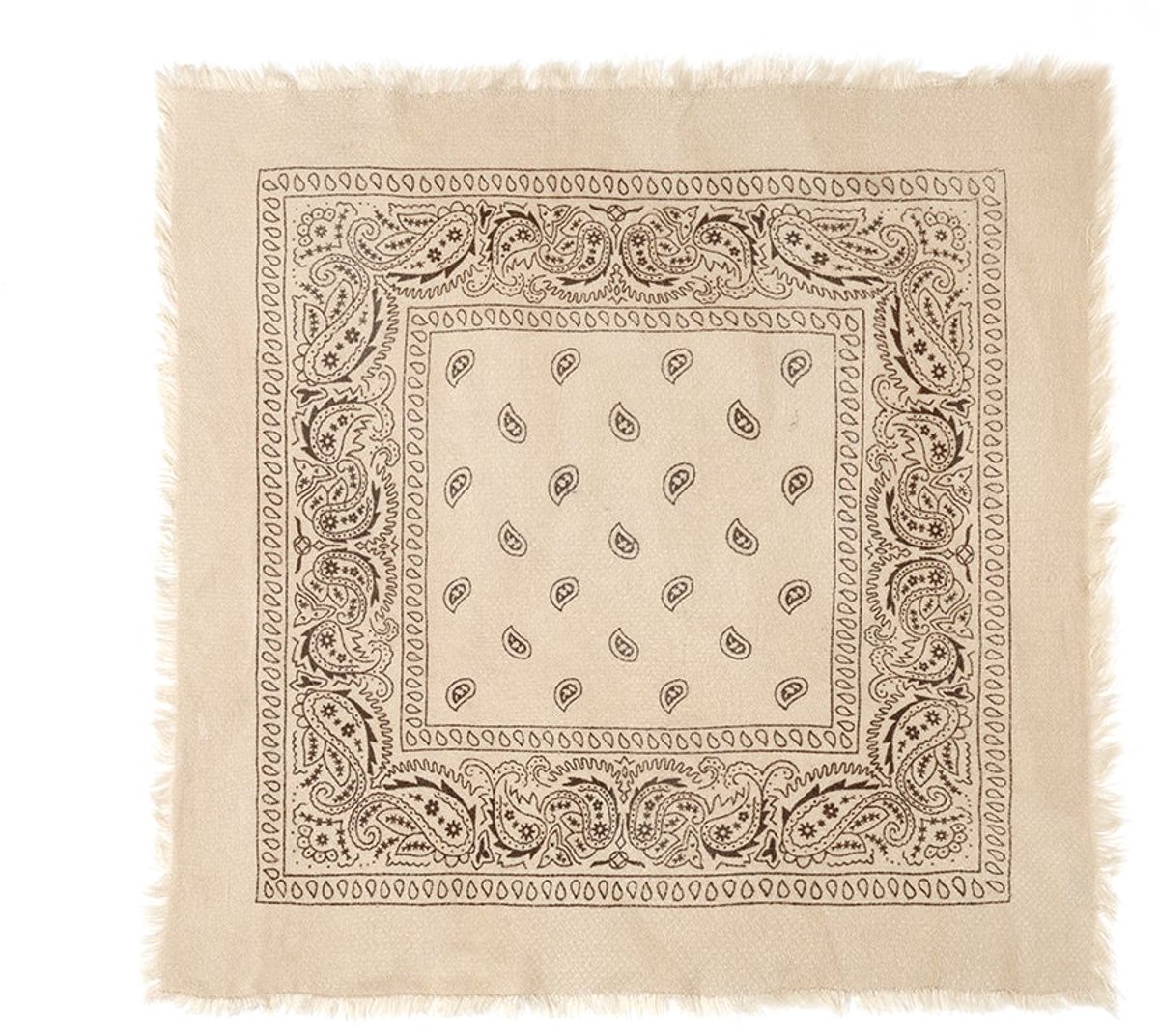 Wintersjaals met paisley-patroon, retro, acryl, dagelijkse accessoires - Kameel