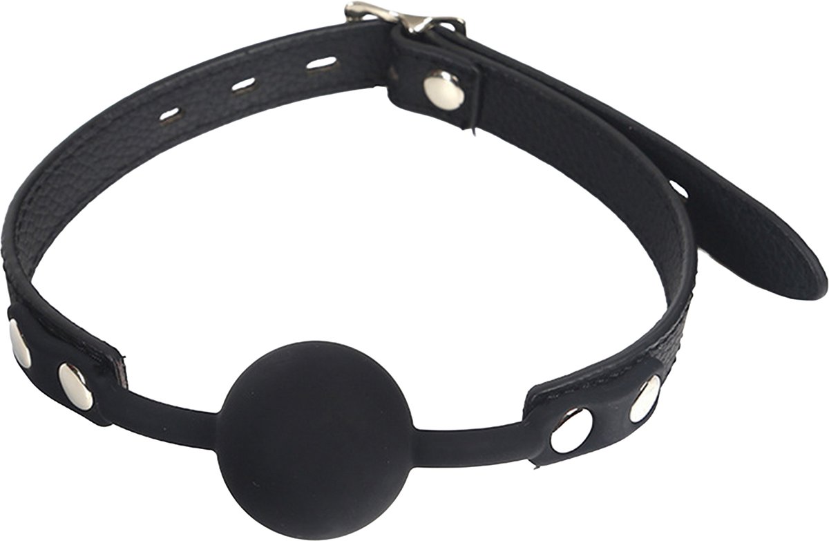 Fixxx - Siliconen Ball Gag - Zwart