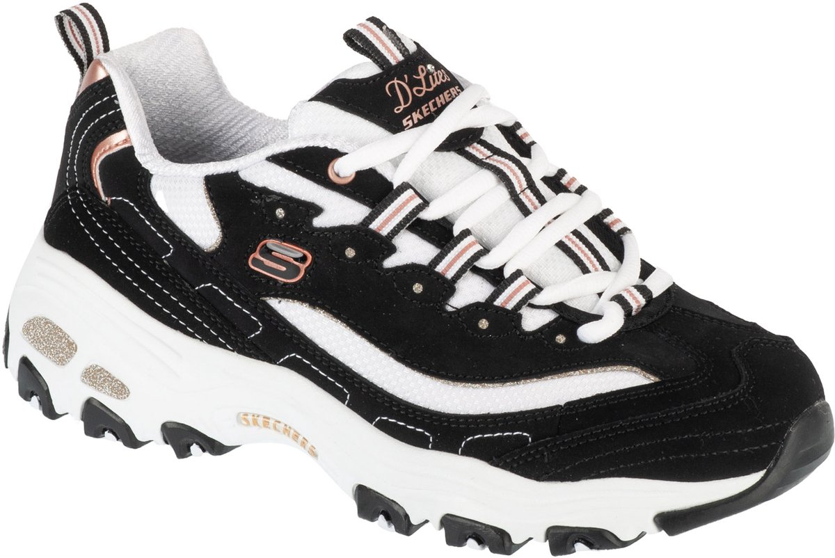 Skechers D'Lites Devoted Fan, Vrouwen, Zwart, Sneakers, maat: 36,5