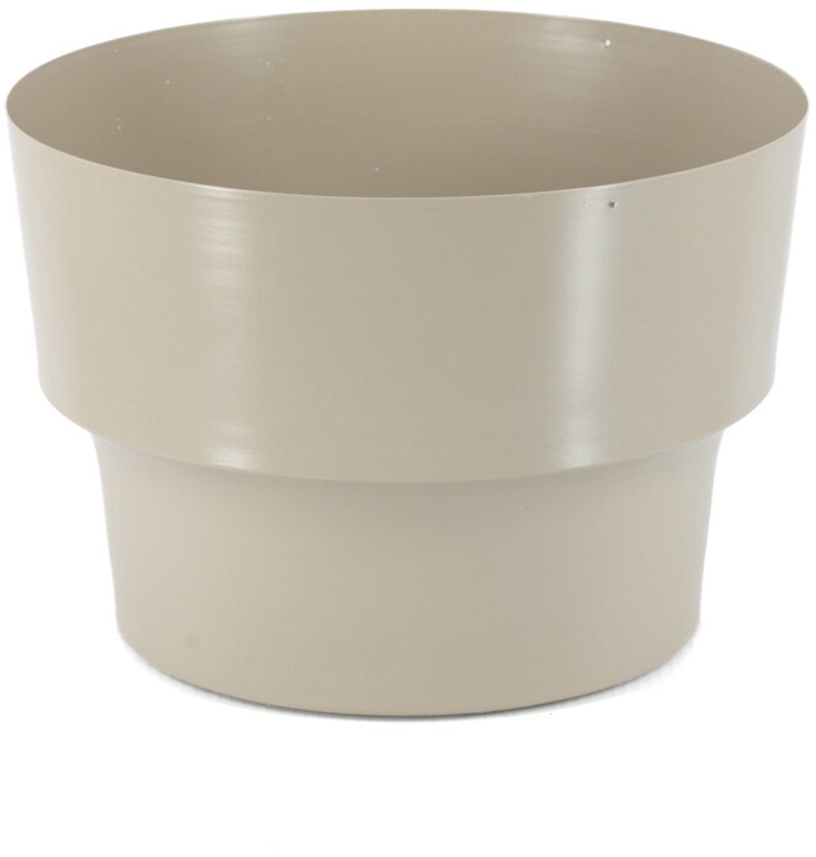 Metalen bloempot sand