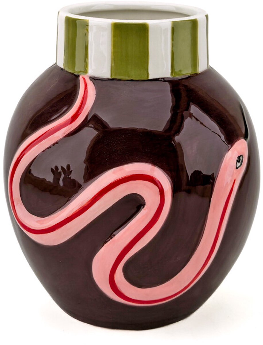 Aardewerk vaas Serpenta