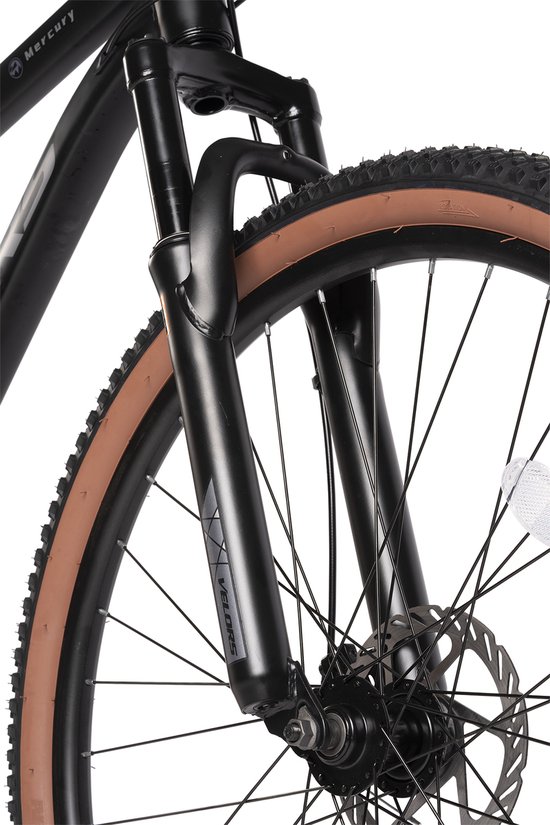 Mountainbike 27,5 Inch - Hardtail Mountainbike 21 Versnellingen - MTB Volwassenen - 27,5 Inch - Verende Voorvork - Onverharde Wegen Zwart Grijs — afbeelding 3