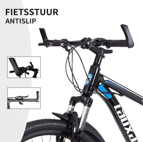Mountainbike 26 Inch - Hardtail MTB - Mountainbike Met Schijfremmen-Shimano Tourney - 26 Inch- Verende Voorvork - Offroad Blauw — afbeelding 2