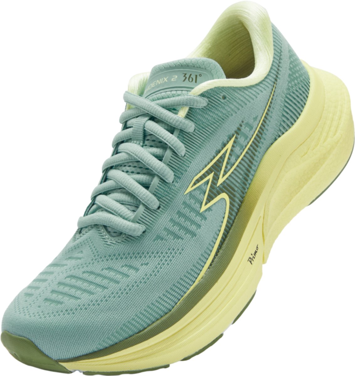 361 Phoenix 2 groen geel hardloopschoenen dames (Y2658-7916)