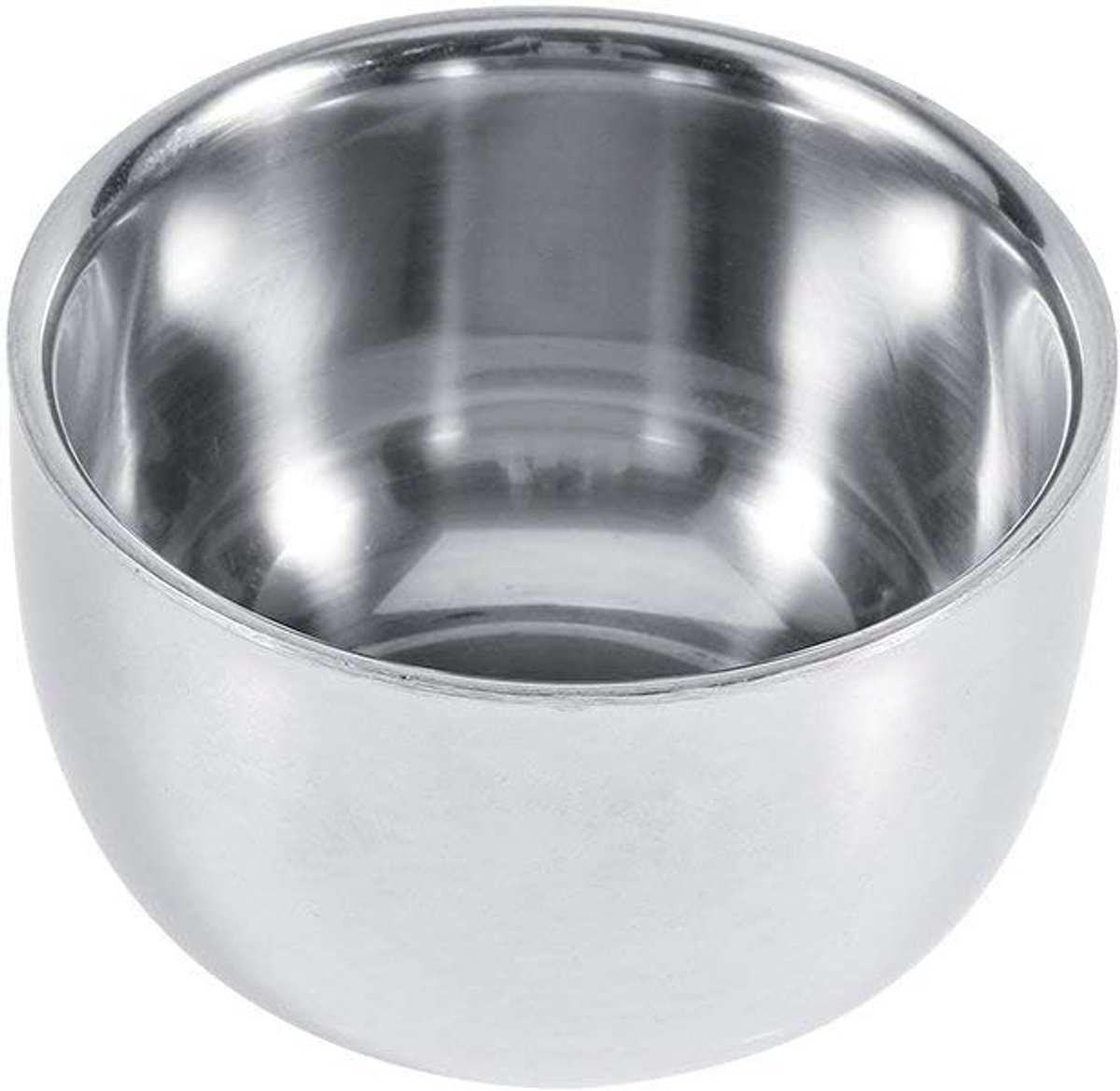 Shaving Soap Kom van RVS - Universele Scheerzeep Cup met Houder voor Scheerborstel, Geschikt voor Scheercrème, Zeep en Borstel, Compact Scheeraccessoire voor Badkamer en Scheerroutine
