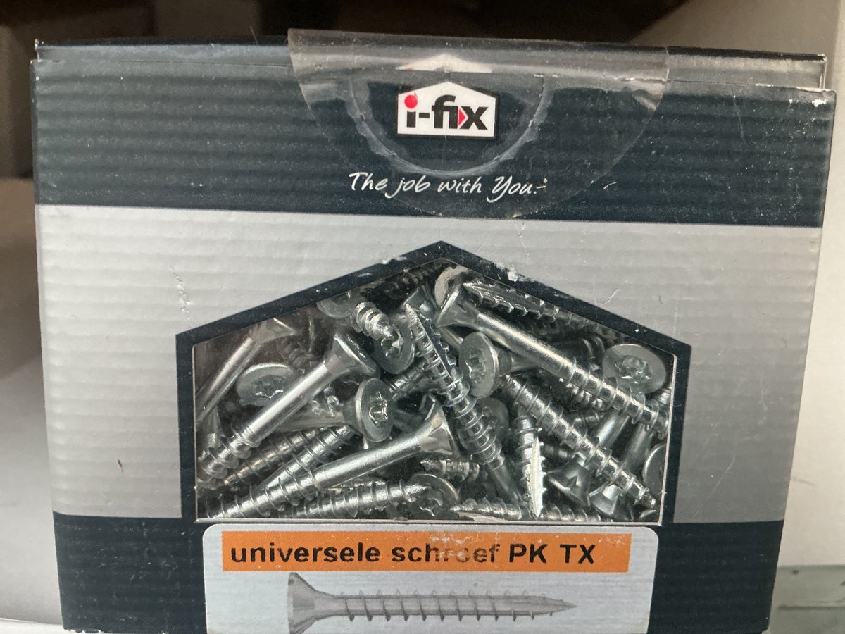 Schroeven. 4.0 x 40mm. Lang. Platkop-Torx. Verzinkt. 200 stuks. Ifix-Professional.
