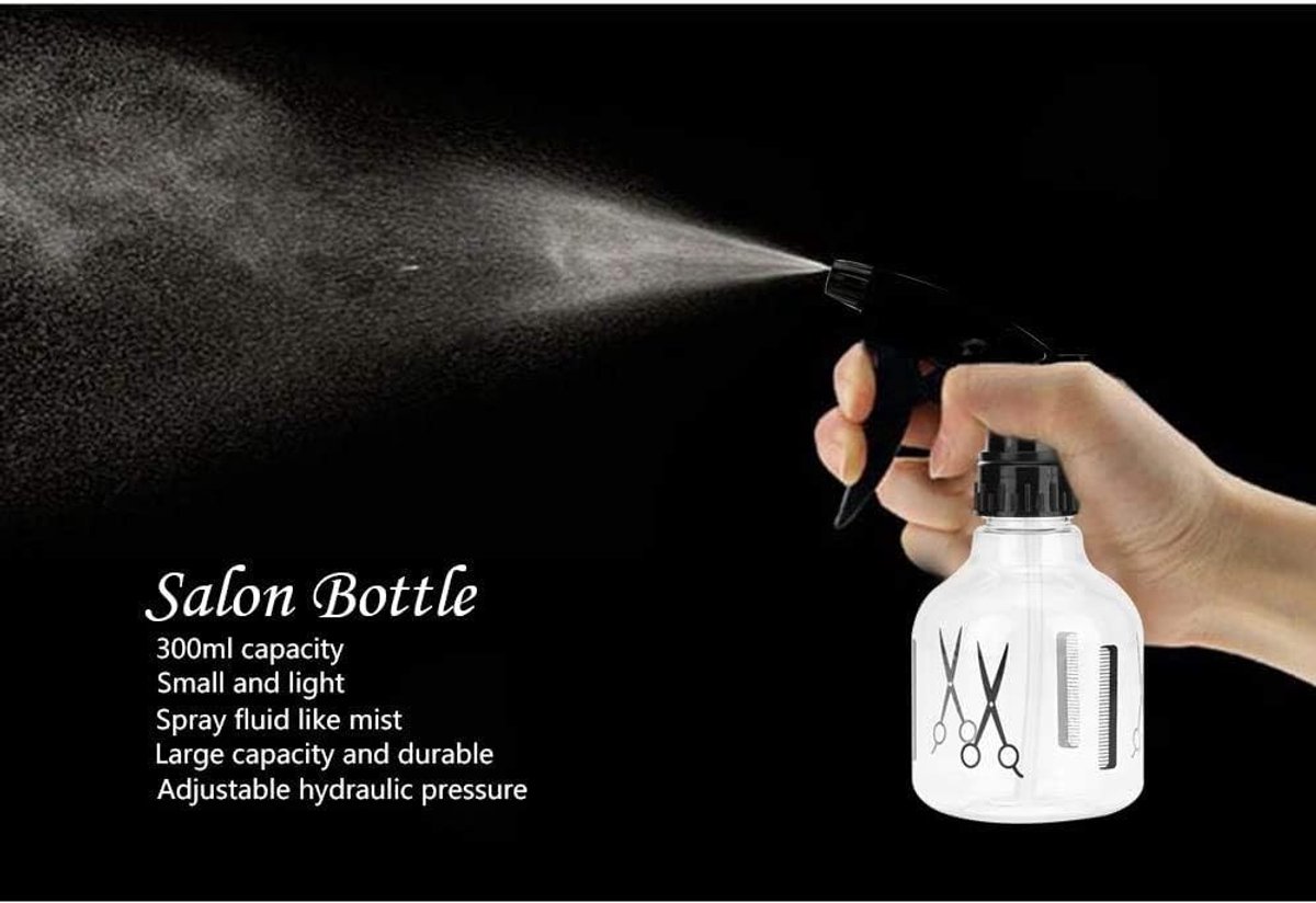 Sprayfles - Transparant - 150 ML - Kunststof Spuitfles voor Haarverzorging