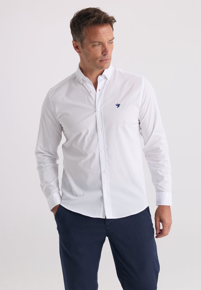 Felix Hardy Overhemd Met Lange Mouwen Katoen Heren Wit - Xl