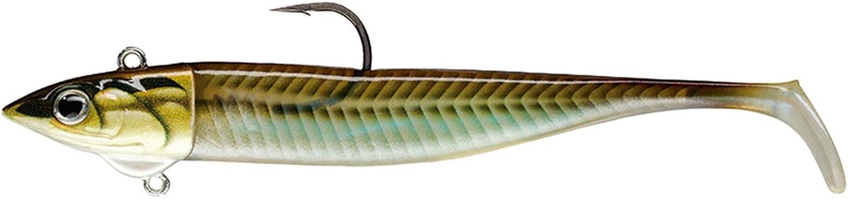 Rubberaas vis - Zacht kunstaas - Roofvissen - Kant-en-klaar gemonteerd - 16 cm - Sandeel