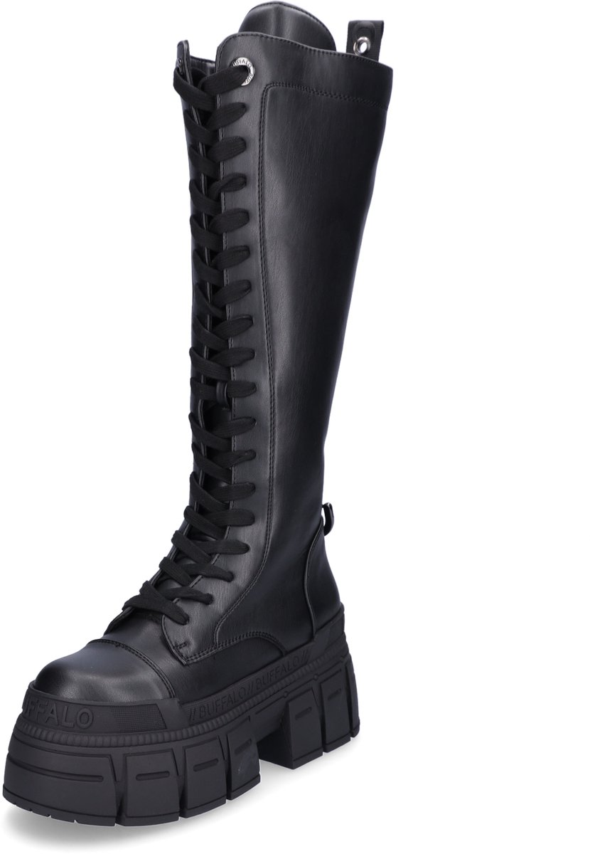 Buffalo dames veterlaarzen Gospher Lace Up Hi zwart