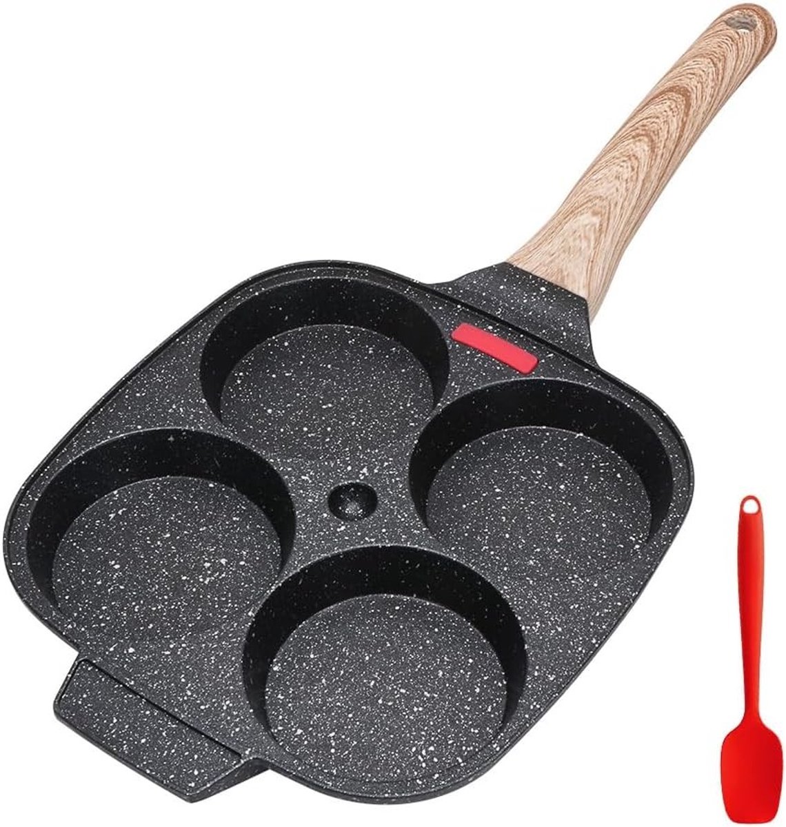 Pannenkoekenpan - Zwart - Aluminium - Voor Alle Soorten Keukens en Inductie Kookplaten