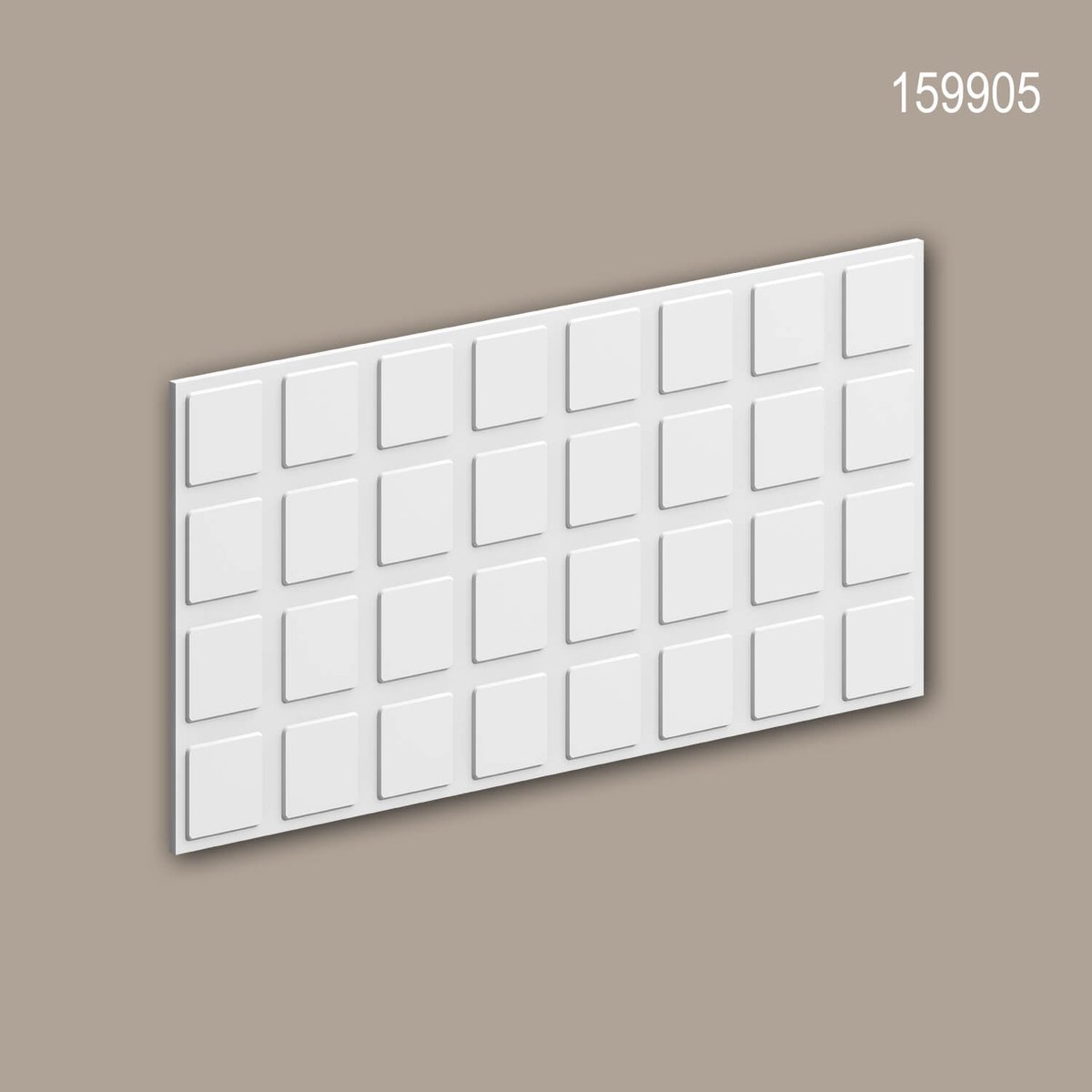 3d muurpaneel Profhome 159905 Muurbekleding Akoestisch paneel Decorative element modern design wit 80 x 40 cm