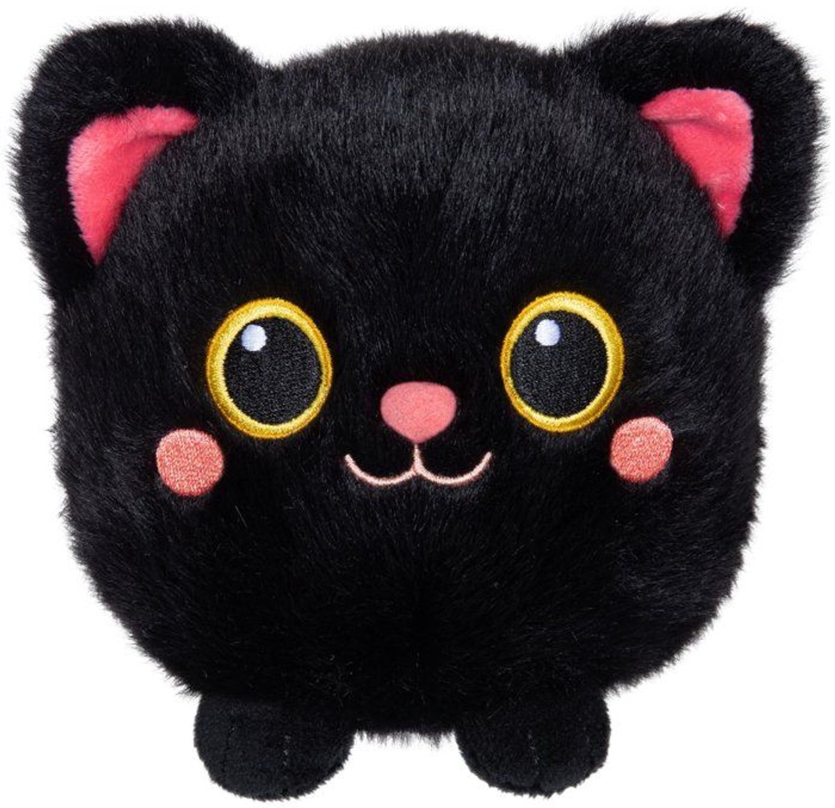 Moko Maru Kitty pluche speelgoed - GIPSY TOYS - 12 cm - Zwart