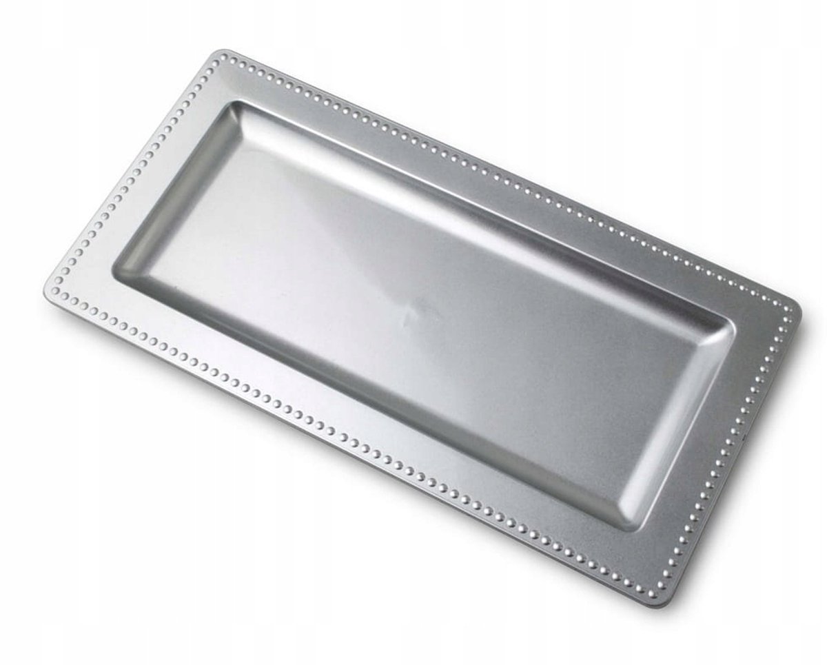 Decoratieve Onderzetter Blanche Silver Rechthoekig voor Kaarsen & Decoraties
