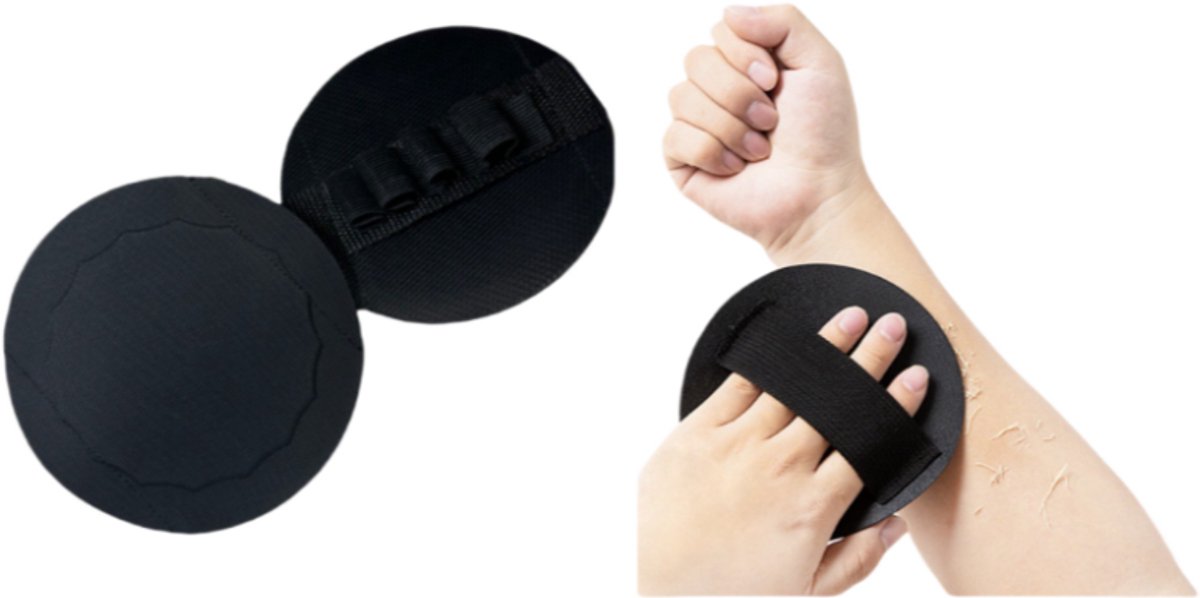 Exfoliërende Bad Doek, Ronde Lichaamsscrubber voor Onder de Douche (2-Pack)