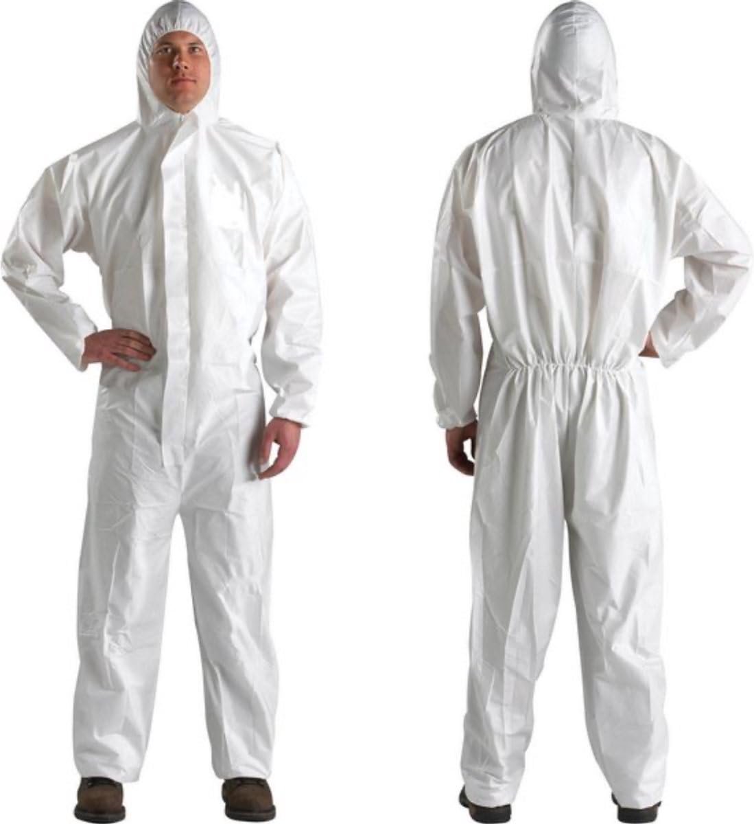 Okado Wegwerpoverall met Capuchon – Wit – One Size – 1 Stuk