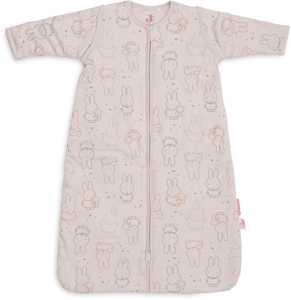 Jollein Slaapzak met afritsbare mouw 90cm Miffy Moments Silk Rose