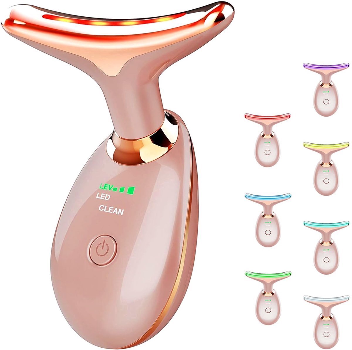 casalora® - Huidverjongingsapparaat - Facelift apparaat - Facelift & Anti-Rimpel – 7 LED Kleurentherapie - EMS tegen rimpels - Verminderen van Acne, Lijnen, Rimpels en Vermoeidheid - Nekmassage