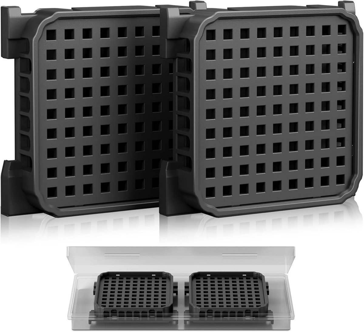 Set van 2 filterpatronen - Frisseluchtfilter voor Liebherr koelkasten - Actief koolstoffilter voor koelkasten - Geschikt voor Liebherr modellen 9096989, 988246000, 988246001, 9882429, 9882460 - Kan 7440021-00 vervangen.