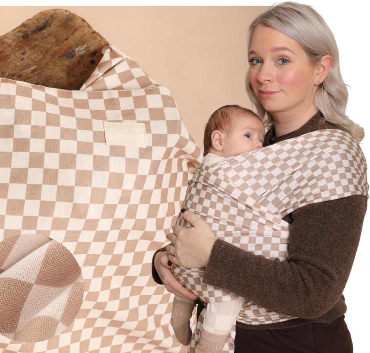 CRLYN® Draagdoek Baby - Ergonomische Draagzak - 0-36 Maanden