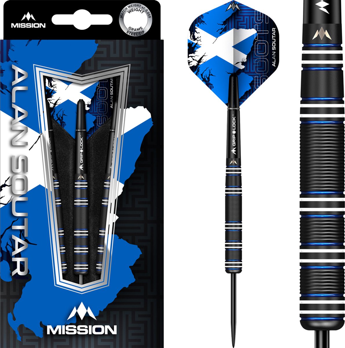 Mission Alan Soutar Black Titanium 90% - Dartpijlen