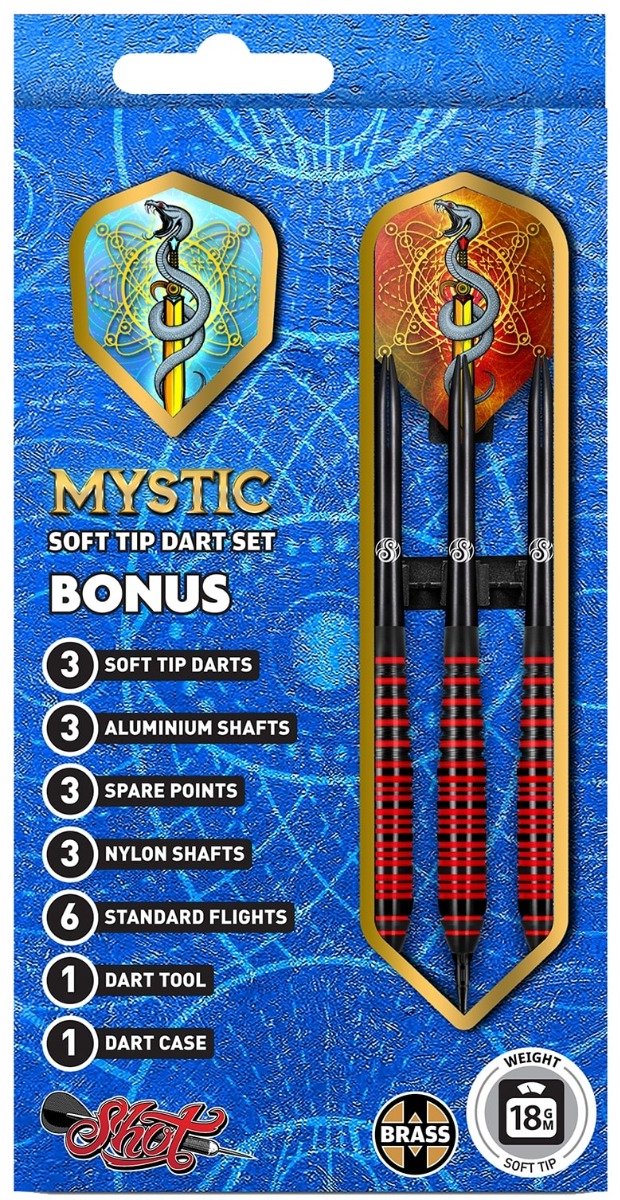 Shot Mystic Brass Red Soft Tip - 18 Gram van Shot! — afbeelding 5