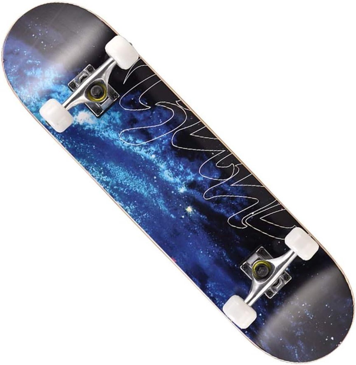 Skateboard Kinderen Compleet Board Buitensporten Dubbele Kick Concave 31 Inch Blauwe Hemel