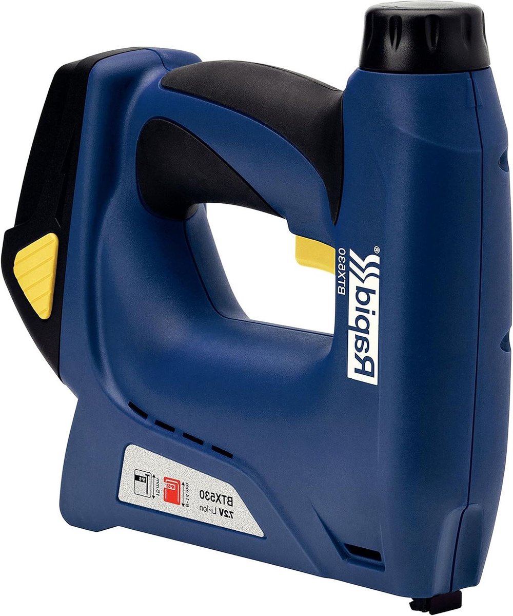 Elektrische Tacker - Accu Tacker - Hobby Werk - Krachtige Li-Ion - 6-14mm Nietjes - Blauw