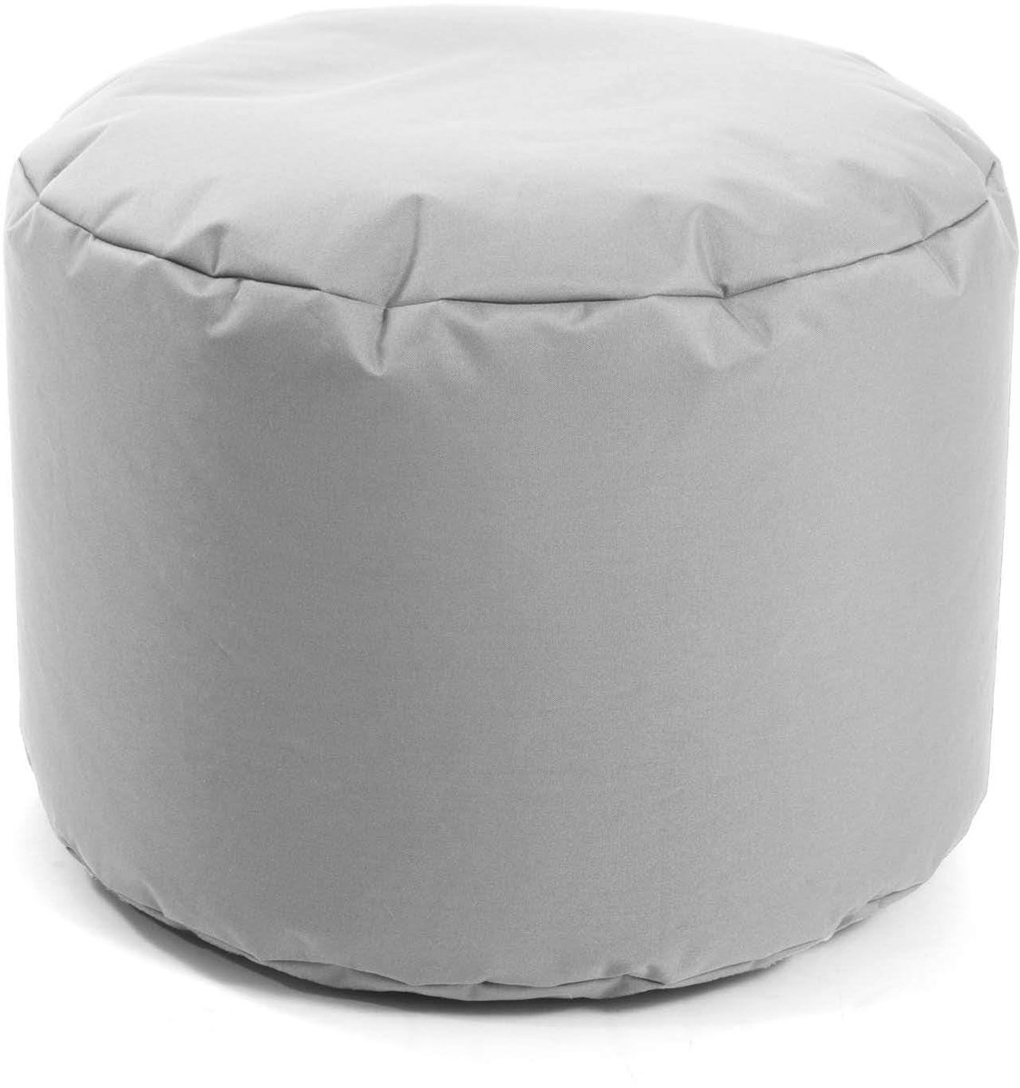 Famanu – Pouf hocker 'Der Ruhestifter', 60 x 40 cm, geschikt voor binnen en buiten, lichtgrijs