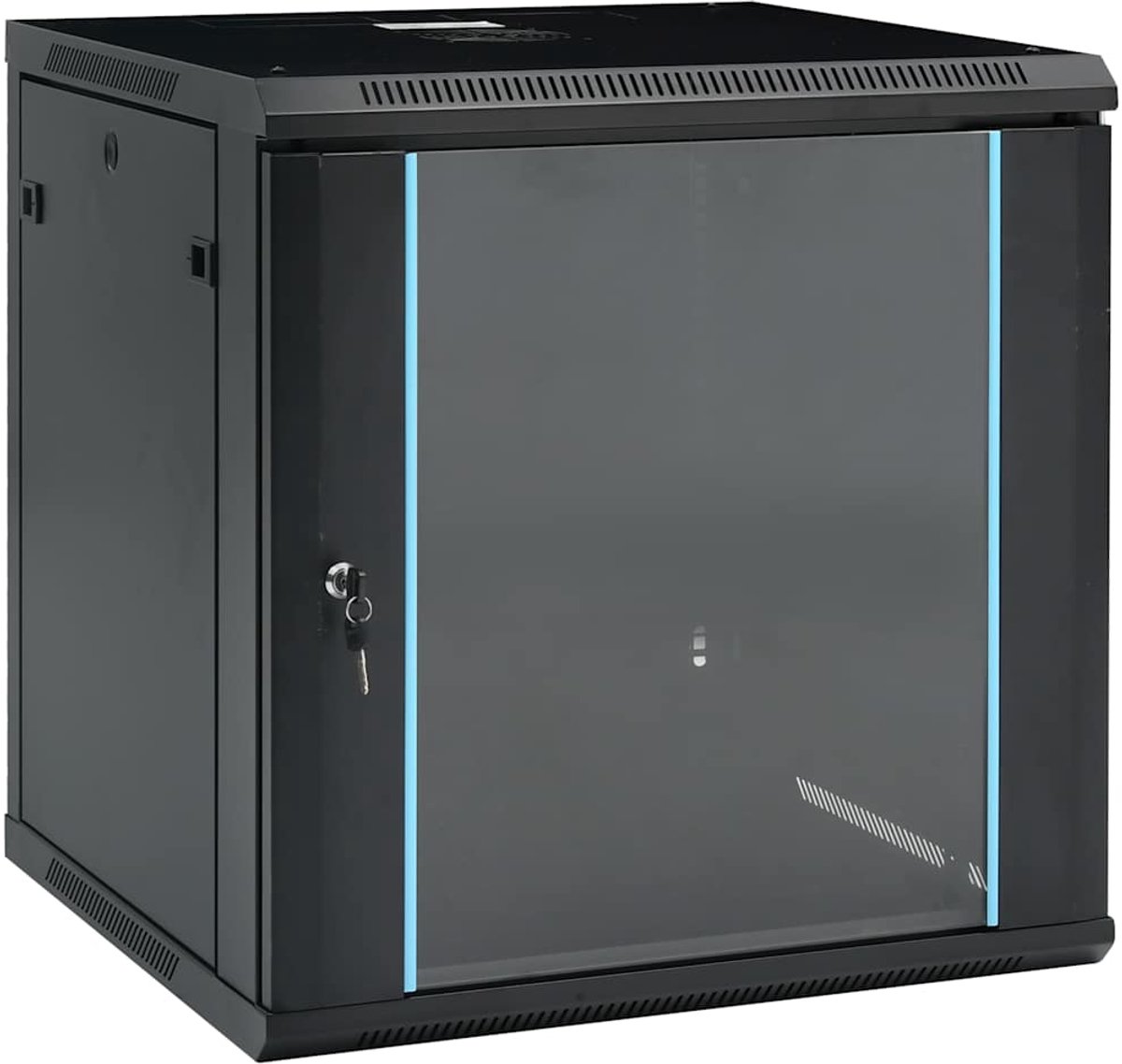 vidaXL Netwerkkast voor aan de muur 12U 19" IP20 600x600x640 mm