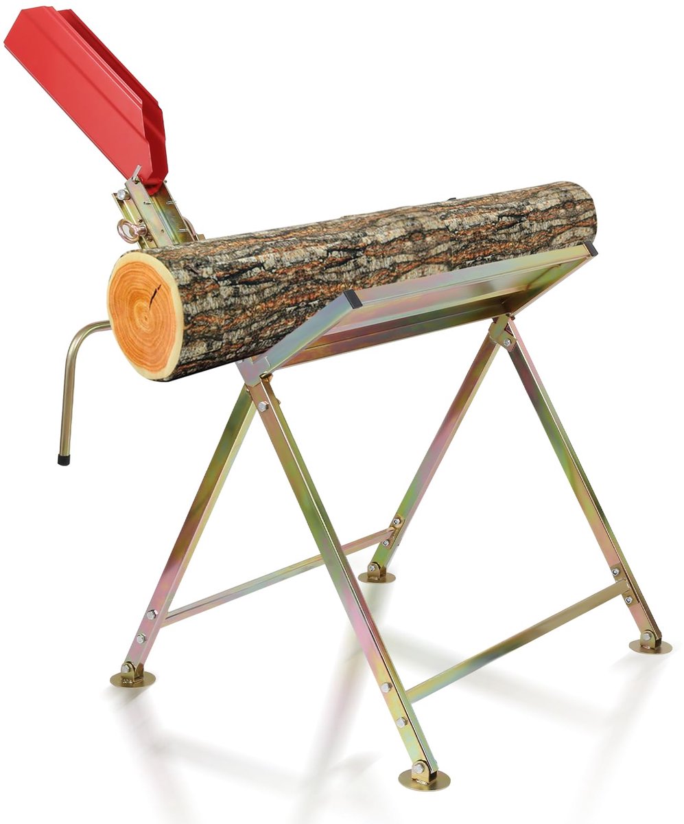Famanu – Zaagbok met kettingzaaghouder, inklapbaar en tot 150 kg belastbaar, 81 x 72 x 78,5 cm, ideaal voor kettingzagen en afkortzagen