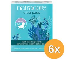 Natracare Maandverband Long Wings - 10 stuks