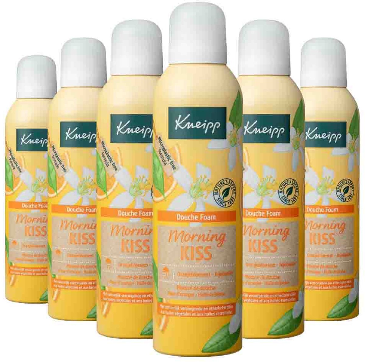 Kneipp Douche Foam Morning Kiss - 6 x 200 ml - Voordeelverpakking