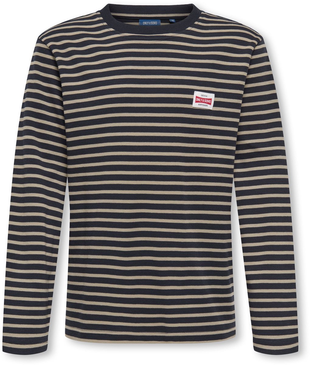 ONLY & SONS JUNIOR - OSJDAWSON REG LS STRIPE TEE Jongens T-shirt