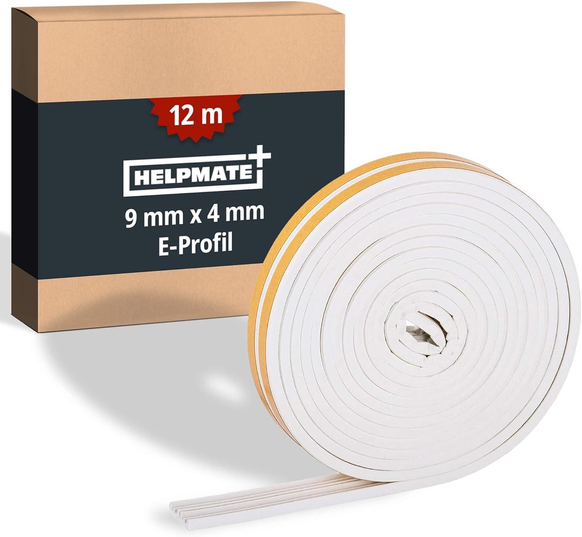 Afdichtstrip 9 x 4 mm - E-profiel - 12 m - voor spleten 2–3,5 mm - ShopVlot