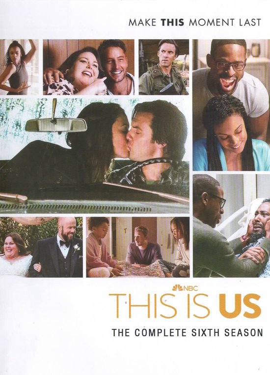 Collage van acteurs uit de tv-serie 'This Is Us: The Complete Sixth Season'.