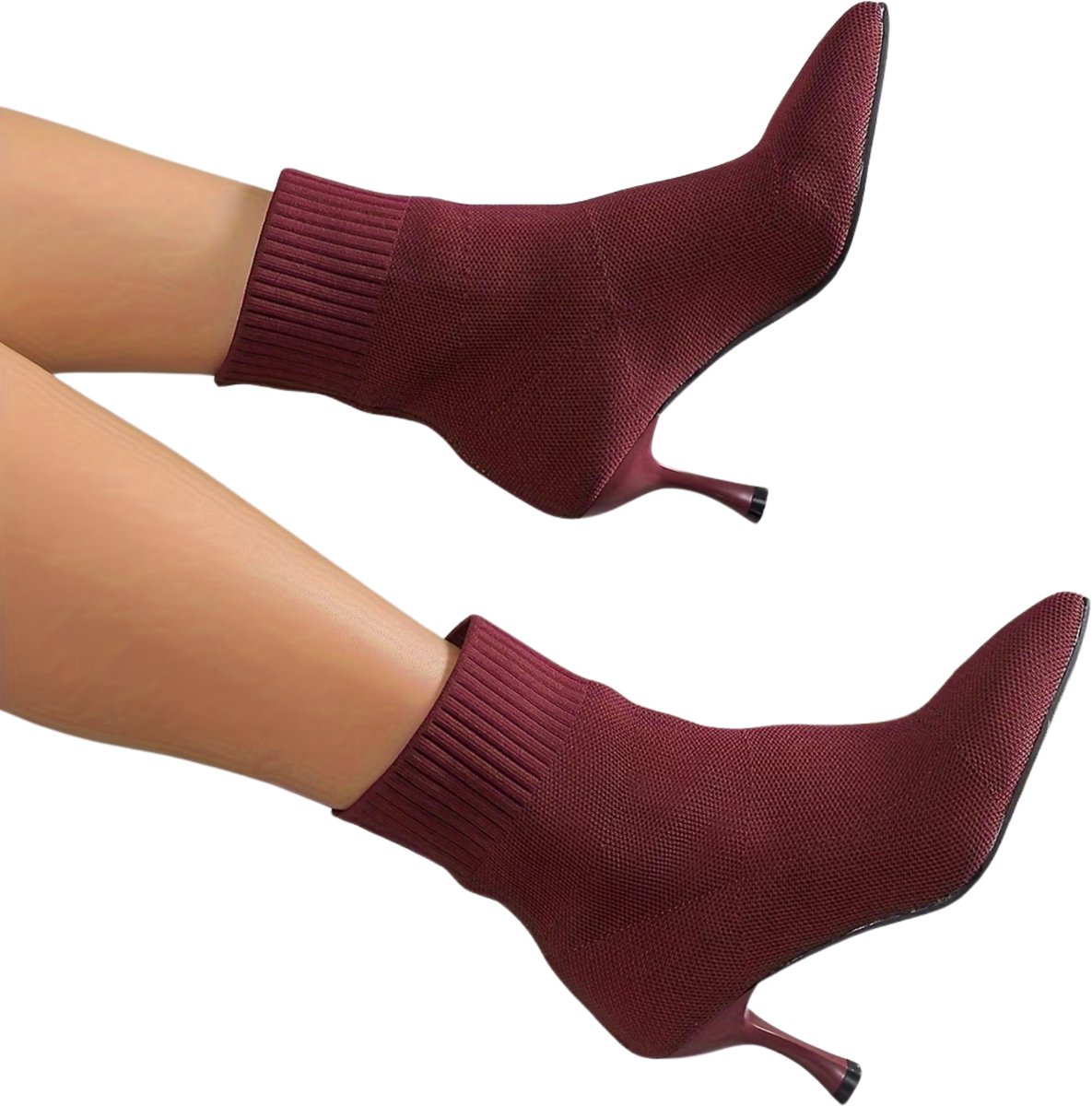 Currero Dames Cowboy Laarzen Hoge Hak Enkellaarzen Kniehoge Western Boots Chelsea 36 5 Rood