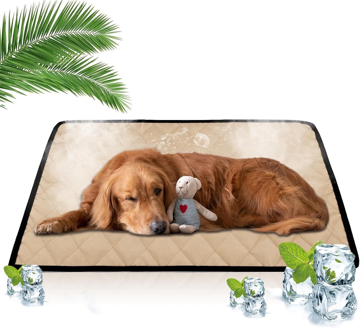 Koelingsmat hond - Koelmat voor honden - Grijs - L - Zelfkoelend Bed - Voor Huisdieren