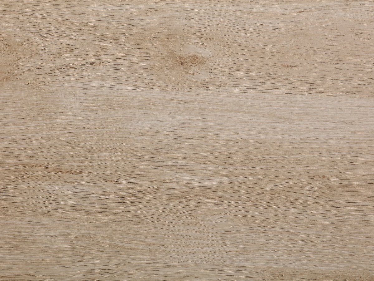 Vente-unique Uitschuifbare eettafel voor 4 tot 6 personen in MDF en metaal - Natuurlijk licht en zwart - ILONINA